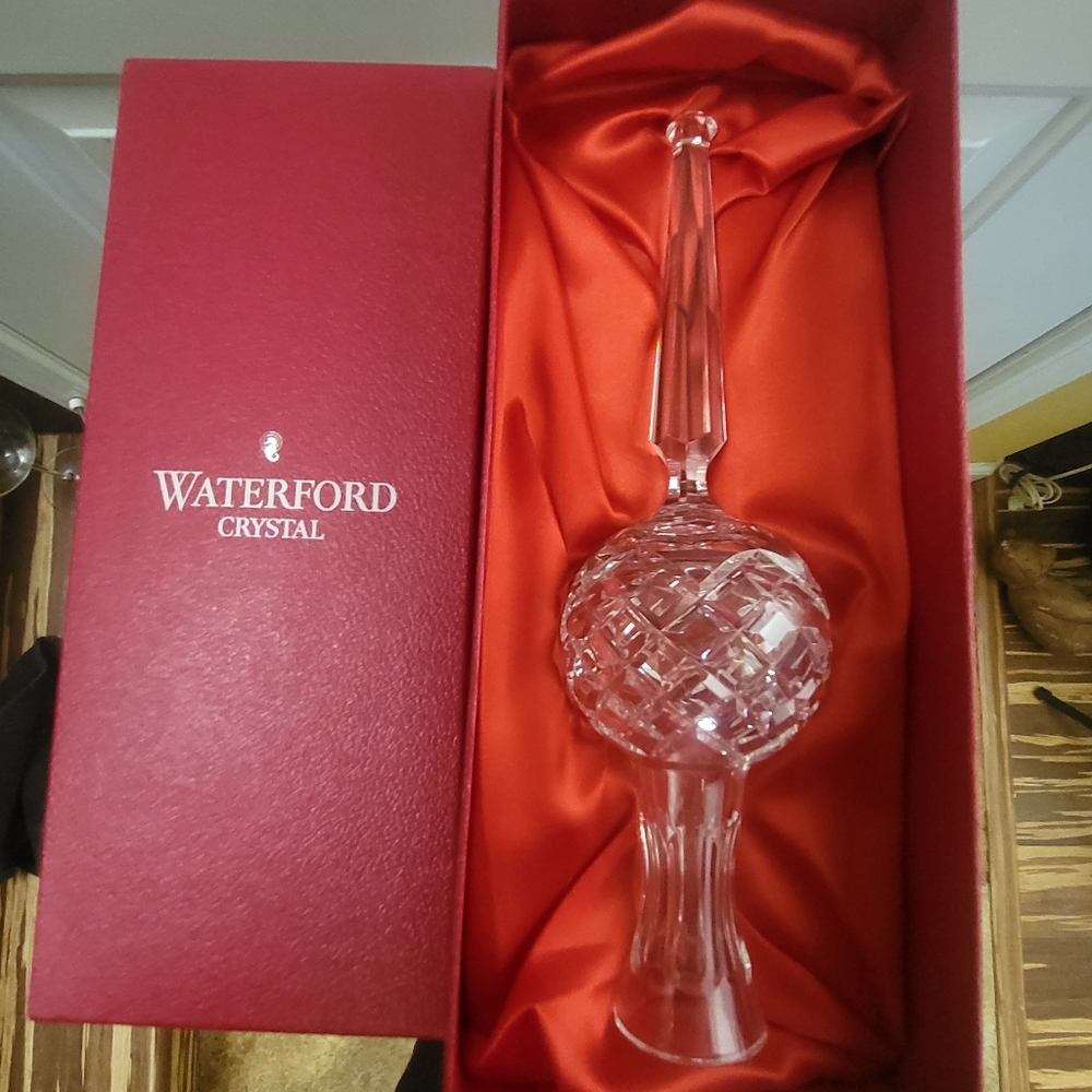 Waterford Crystal Lismore Christmas Tree Topper 10.5"